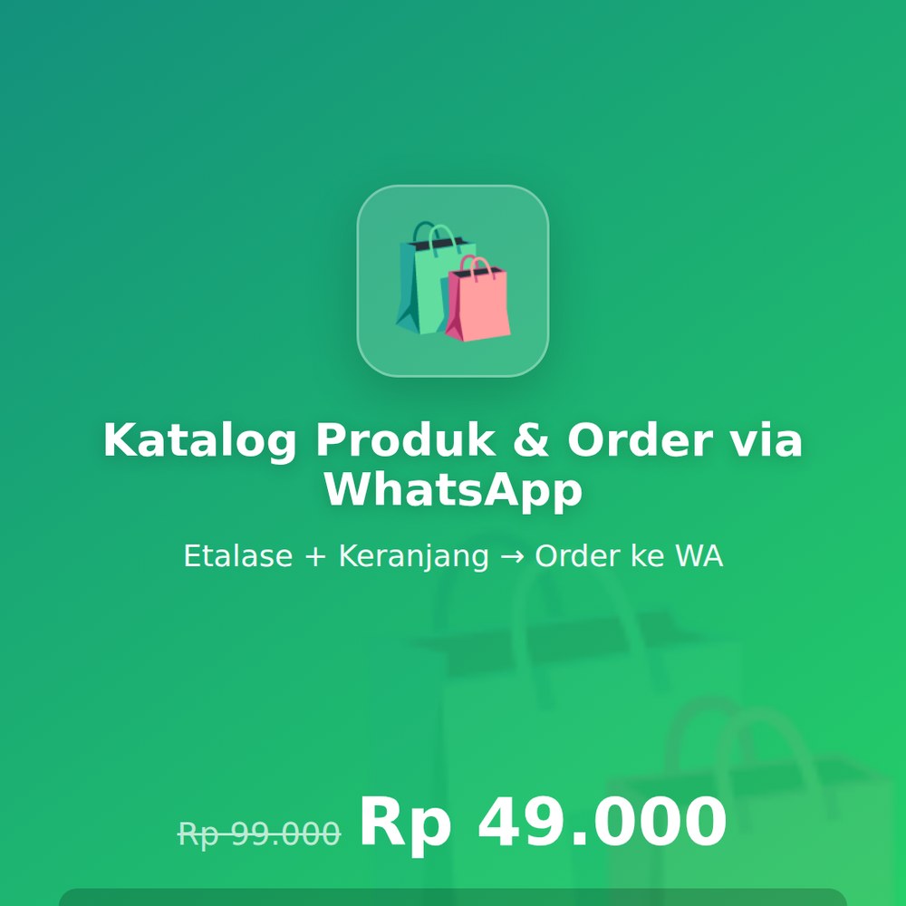 Katalog Produk & Order via WhatsApp