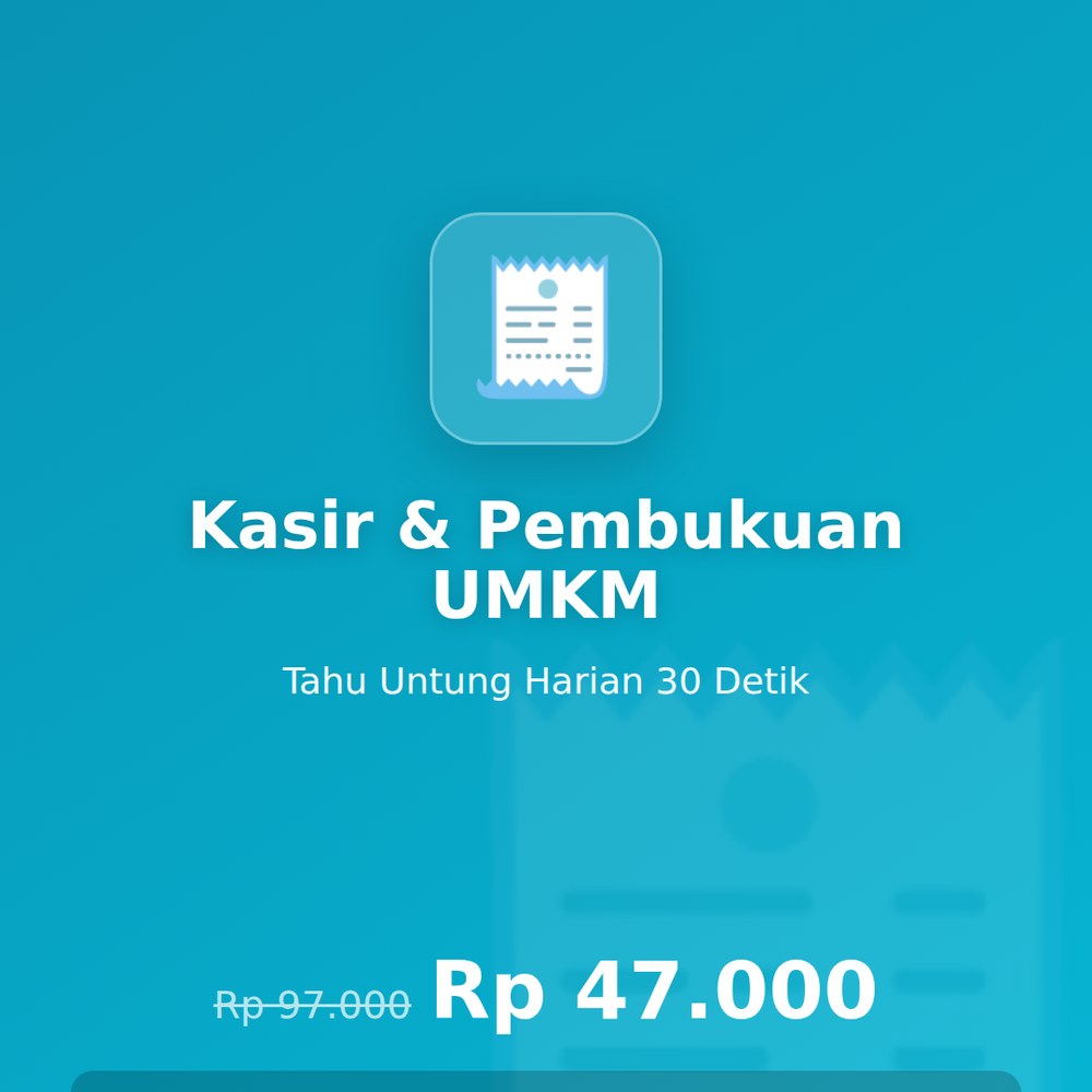 Kasir & Pembukuan UMKM