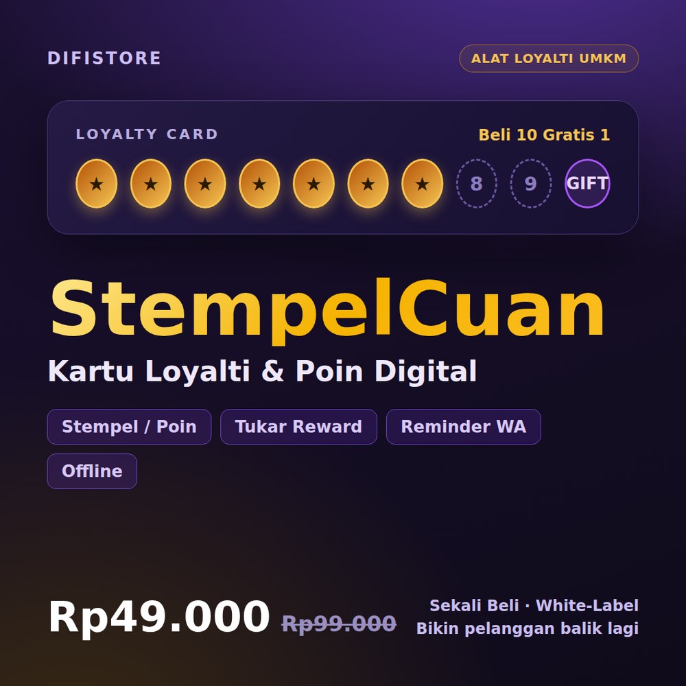 StempelCuan — Kartu Loyalti & Poin Digital