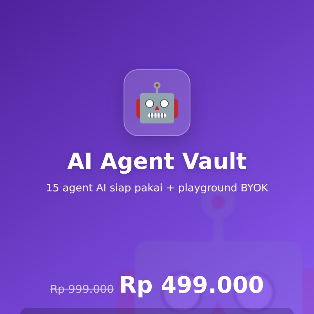 AI Agent Vault — 15 Karyawan AI Bisnis