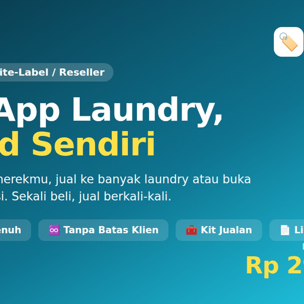 LaundryCuan Reseller — Lisensi Jual Ulang