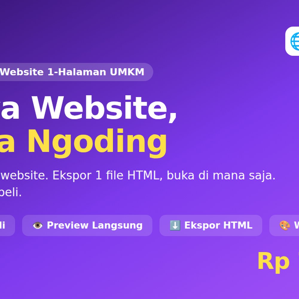 SitusCuan — Generator Website 1 Halaman