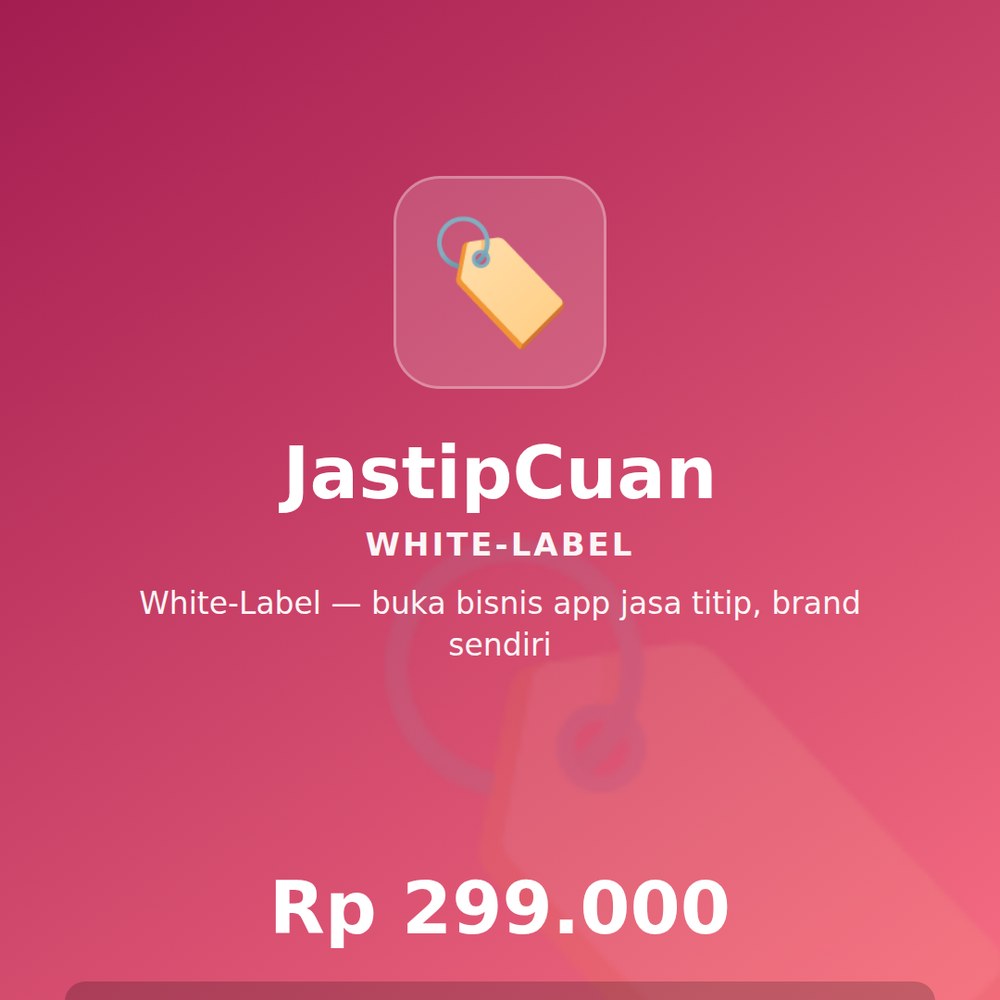 JastipCuan Reseller — Lisensi White-Label