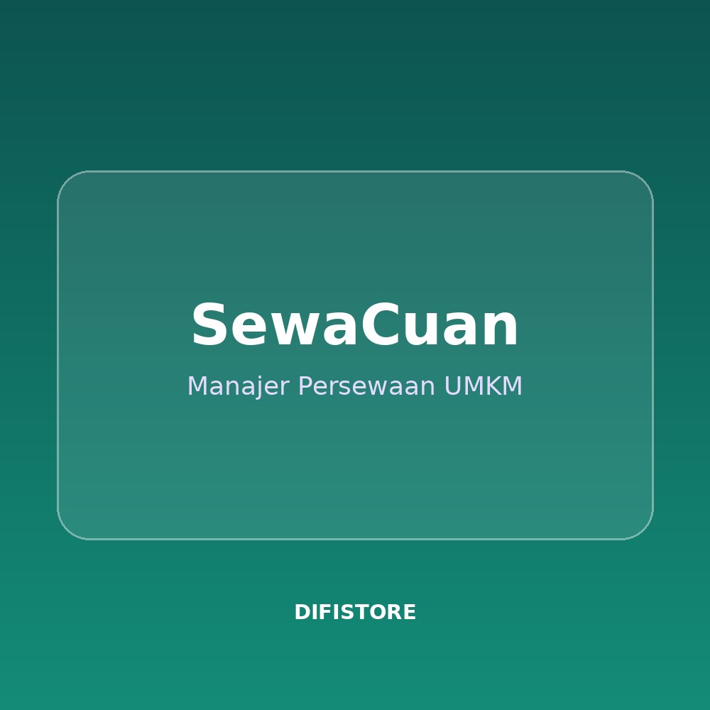 SewaCuan — Manajer Persewaan UMKM