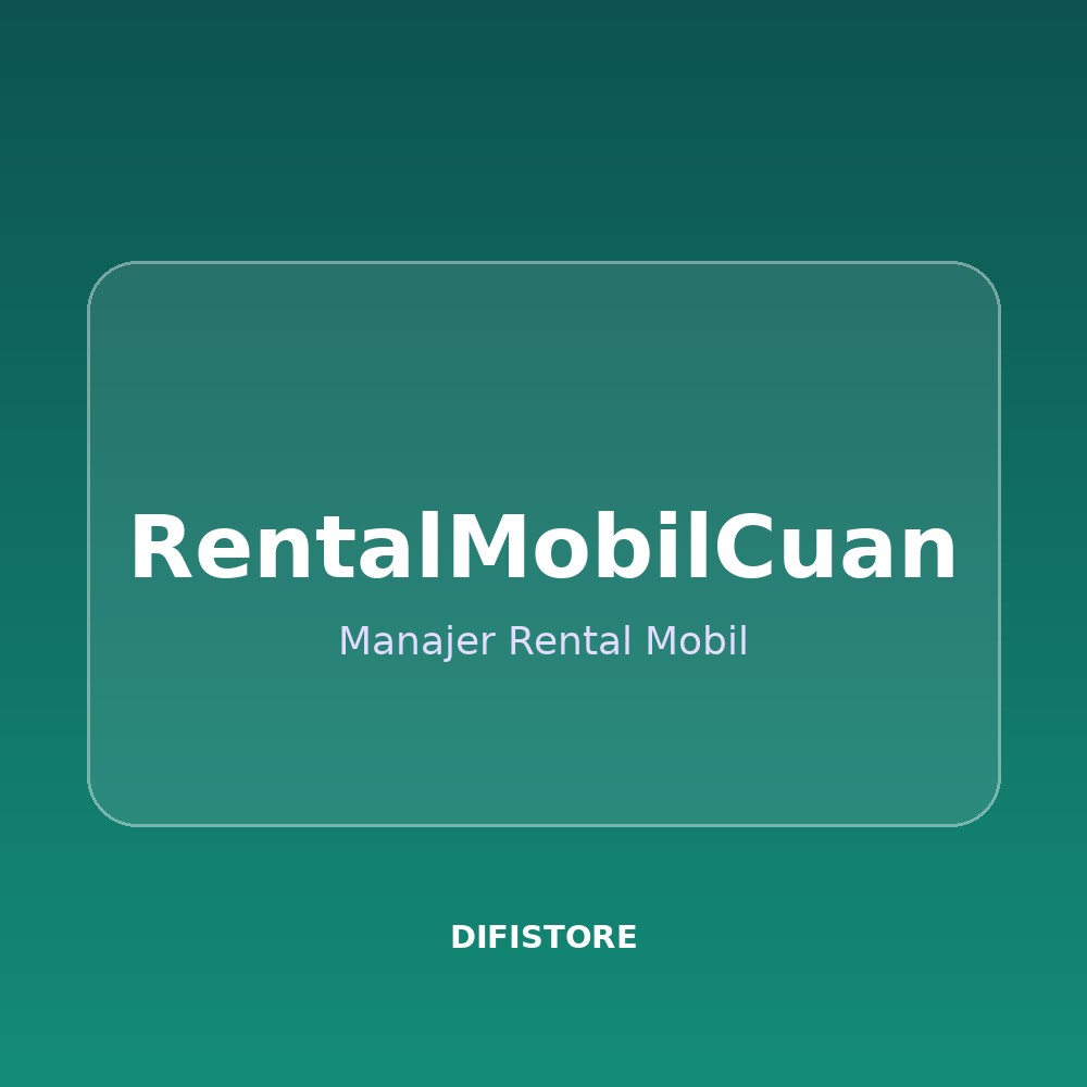 RentalMobilCuan — Manajer Rental Mobil