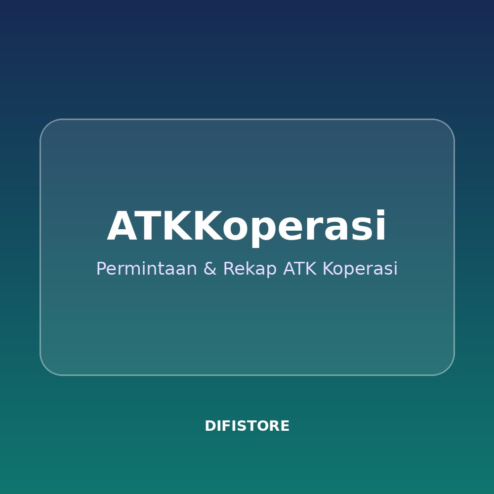ATKKoperasi — Permintaan & Rekap ATK Koperasi