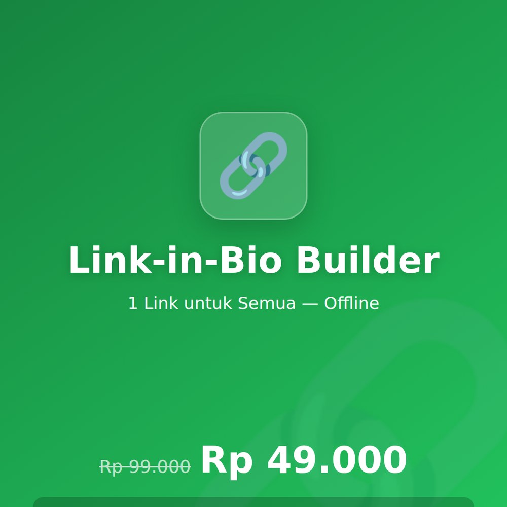 Link-in-Bio Builder — Halaman Tautan Sendiri