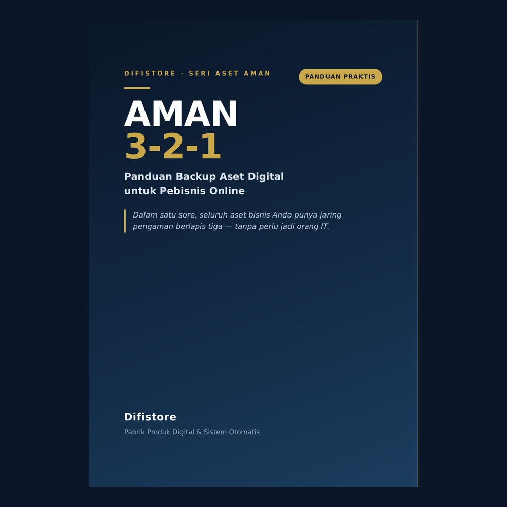 AMAN 3-2-1 — Panduan Backup Aset Digital
